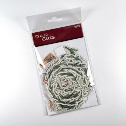Die cuts - udstansede vinterkranse, grene og nisser (Dan cuts 1973)