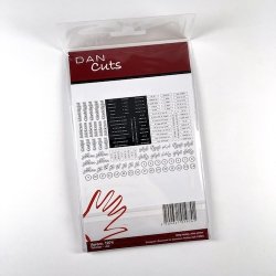 Die cuts - udstansede jule tekster (Dan cuts 1974)