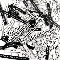 Die cuts - udstansede jule tekster (Dan cuts 1974)