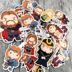 Die cuts - Vikinger i tegnet stil (Dan cuts 1977)