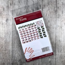 Die cuts - udstansede nuttede julemnd, julekoner, rensdyr og juletrer (Dan cuts 1979)