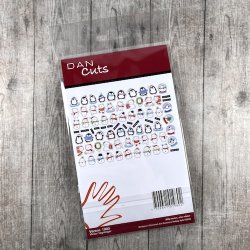 Die cuts - udstansede vinterdyr i nuttet stil, pingviner, isbjrne, snemnd (Dan cuts 1980)