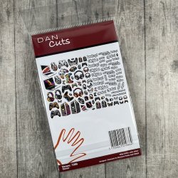 Die cuts - udstansede gamer &amp; computer motiver (Dan cuts 1986)