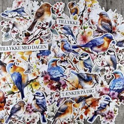 Die cuts - udstansede fugle p grene (Dan cuts 1988)