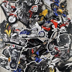 Die cuts - udstansede motorcykler &amp; scootere i karton (Dan cuts 1989)