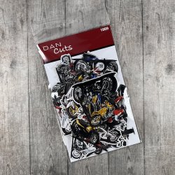 Die cuts - udstansede motorcykler &amp; scootere i karton (Dan cuts 1989)