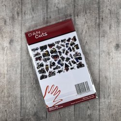 Die cuts - udstansede motorcykler &amp; scootere i karton (Dan cuts 1989)