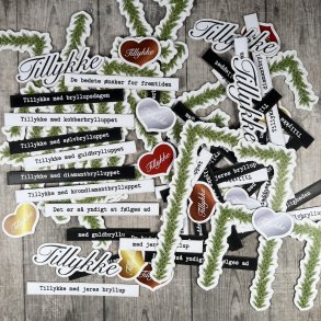 Die cuts - udstansede motiver til resporte & bryllupsdage (Dan cuts 2869)