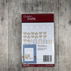 Die cuts - udstanset pynt  til nemme bryllups invitationer (Dan cuts 2871)