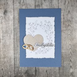 Die cuts - udstanset pynt  til nemme bryllups invitationer (Dan cuts 2871)