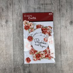Die cuts - udstansede sm blomster i karton (Dan cuts 2872)