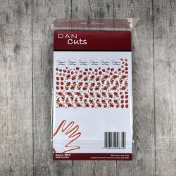 Die cuts - udstansede sm blomster i karton (Dan cuts 2872)