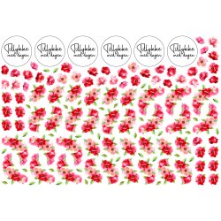 Die cuts - udstansede sm blomster i karton (Dan cuts 2872)