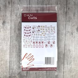 Die cuts - udstansede "Baby - lyserd" til db/navngivning/fdselsdag (Dan cuts 2873)
