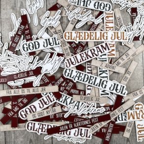 Die cuts - udstansede juletekster nr.2 (Dan cuts 2876)