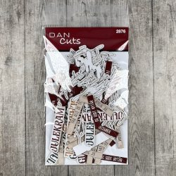 Die cuts - udstansede juletekster nr.2 (Dan cuts 2876)