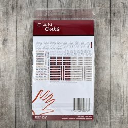Die cuts - udstansede juletekster nr.2 (Dan cuts 2876)