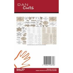 Die cuts - udstansede juletekster nr.3 (Dan cuts 2879)