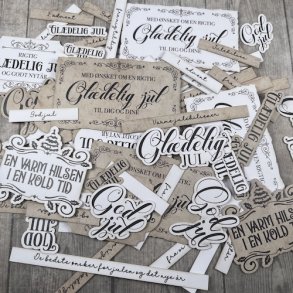 Die cuts - udstansede juletekster nr.3 (Dan cuts 2879)