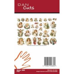 Die cuts - udstansede julemotiver; Engle (Dan cuts 2880)