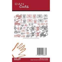 Die cuts - udstansede juletekster nr.4 (Dan cuts 2883)