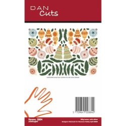 Die cuts - udstansede julemotiver; Julekugler, gran &amp; andet julepynt (Dan cuts 2884)