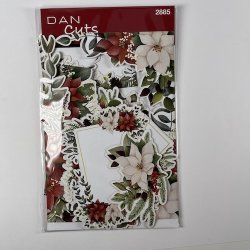 Die cuts - udstansede Julestjerner; labels &amp; kanter #1 (Dan cuts 2885)