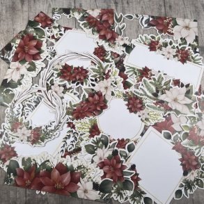 Die cuts - udstansede Julestjerner; labels & kanter #1 (Dan cuts 2885)