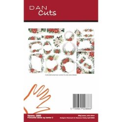Die cuts - udstansede Julestjerner; labels &amp; kanter #2 (Dan cuts 2886)