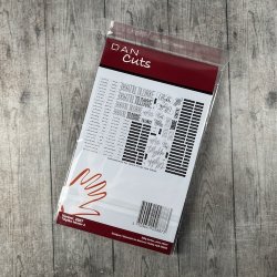 Die cuts - udstansede TILLYKKE tekster, nr. 2 (Dan cuts 2887)