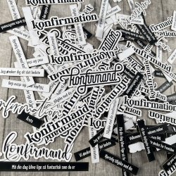 Die cuts - udstansede konfirmations tekster (Dan cuts 2888)