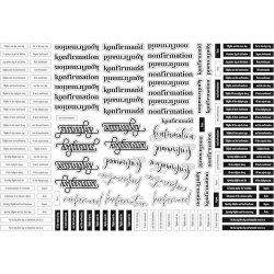 Die cuts - udstansede konfirmations tekster (Dan cuts 2888)