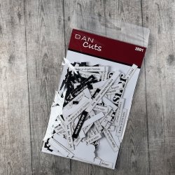 Die cuts - udstansede tekster til kolleger, naboer, venner og for sjov (Dan cuts 2891)