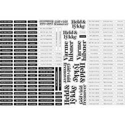 Die cuts - udstansede tekster til kolleger, naboer, venner og for sjov (Dan cuts 2891)