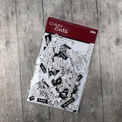 Die cuts - udstansede blandede tekster (Dan cuts 2892)