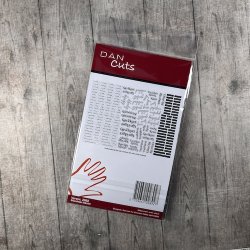 Die cuts - udstansede blandede tekster (Dan cuts 2892)