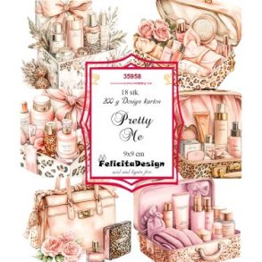 Felicita Toppers, Pigeting; beauty box, make-up, parfume, 18 ark, 6 designs, 9x9cm