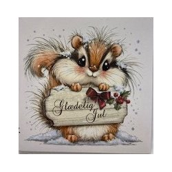 Felicita Toppers, Jul; S�de dyreb�rn �nsker gl�delig jul, 18 ark, 6 designs, 9x9cm