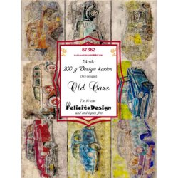 Felicita Toppers, Veteranbiler, 24 ark, 8 designs, 7x10cm