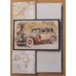 Felicita Toppers, Veteranbiler, 24 ark, 8 designs, 7x10cm