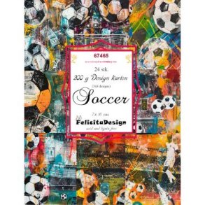 Felicita Toppers, Fodboldmotiver i fed graffiti stil, 24 ark, 8 designs, 7x10cm