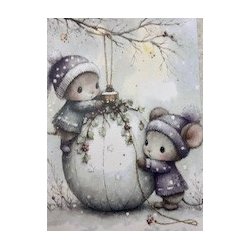 Felicita Toppers, Jul; De s�deste dyreb�rn, 24 ark, 8 designs, 7x10cm