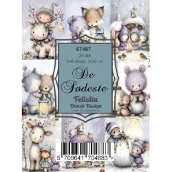 Felicita Toppers, Jul; De s�deste dyreb�rn, 24 ark, 8 designs, 7x10cm