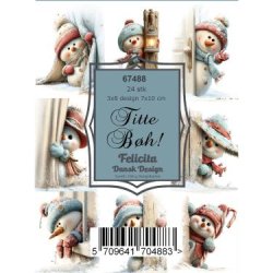 Felicita Toppers, Jul; De sk�nneste snem�nd, 24 ark, 8 designs, 7x10cm