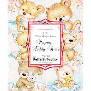 Felicita Toppers, s�de bamser, 18 ark, 6 designs, 9x9cm