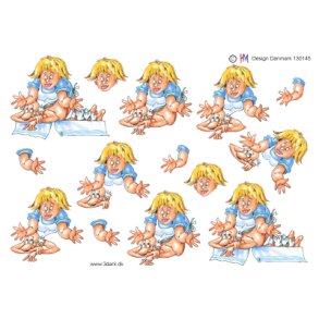 3D klippeark - Job, kvindelig massr/fysioterapeut/kiropraktor