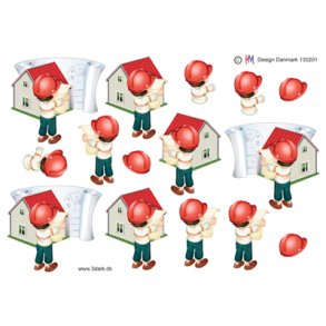 3D klippeark - Job, arkitekt