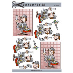 3D klippeark - Job, Elektriker