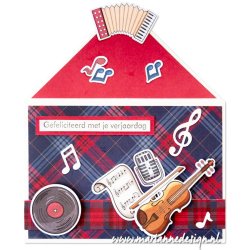 Die cuts - Musik instrumenter, noder, afspillere (Marianne Design VK9628)