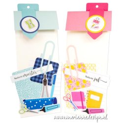 Die cuts - Skole ting; bger, lineal, rygsk, penalhus etc. (Marianne Design VK9629)